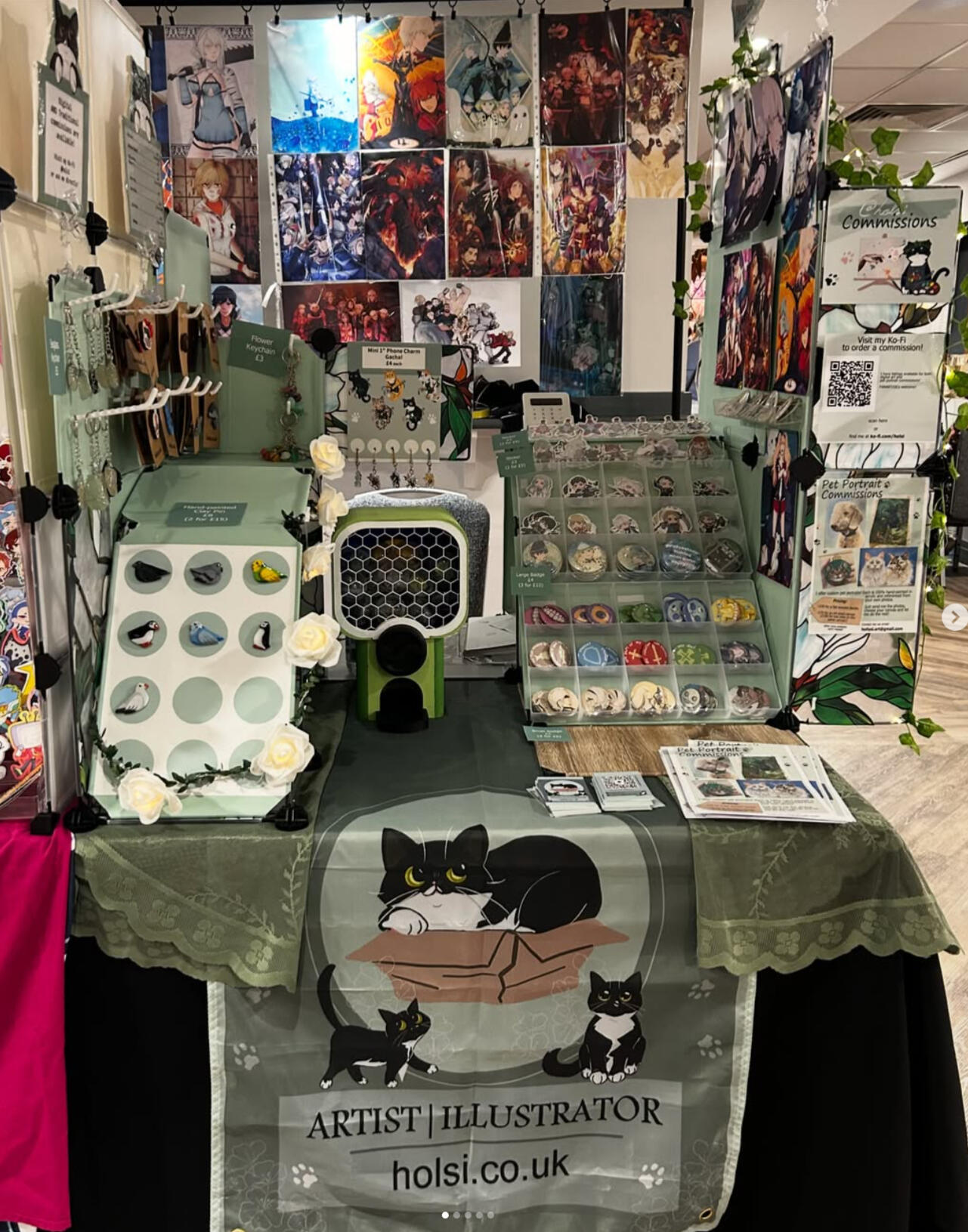 Half-Table display at Sunnycon 26
